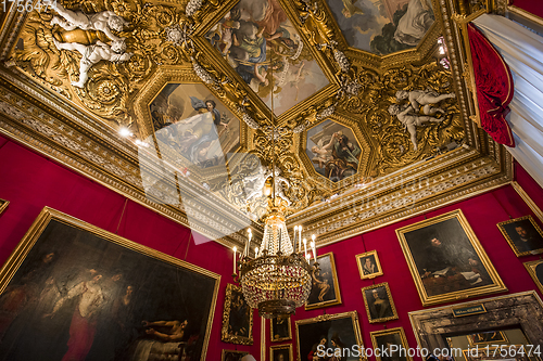 Image of interiors of Palazzo Pitti, Florence, Italy