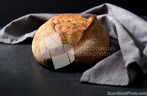 Image of homemade craft bread on table