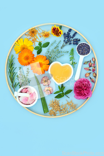 Image of Natural Ingredients for Floral Skincare Beauty Treatments