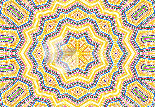 Image of Bright abstract colorful concentric pattern