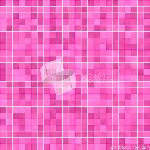 Image of Illustration of pink tile pattern