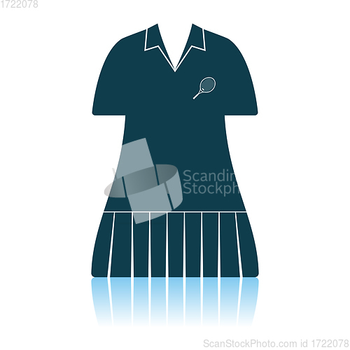 Image of Tennis Woman Uniform Icon