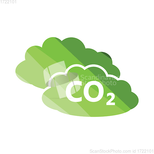 Image of CO 2 cloud icon