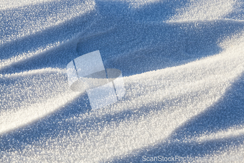 Image of Snowdrifts, a field in winter