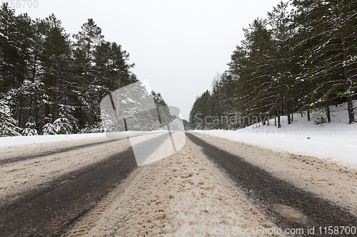 Image of Road under the snow