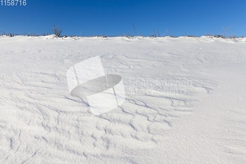 Image of Snow drifts in winter