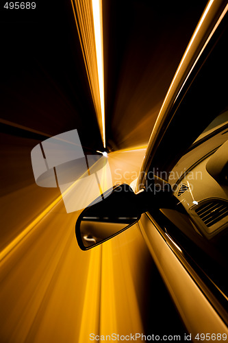 Image of driving through tunner
