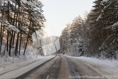 Image of Road under the snow