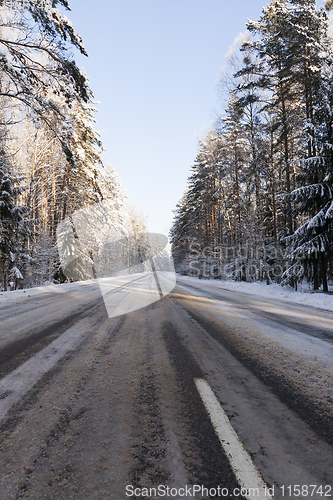 Image of Road under the snow