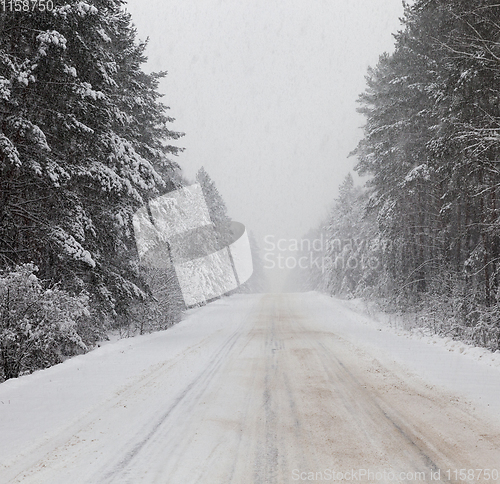 Image of Snow drifts in winter