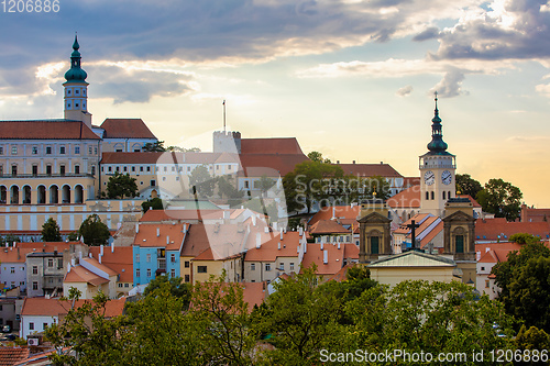 Image of Mikulov city and castle, Czech Republic