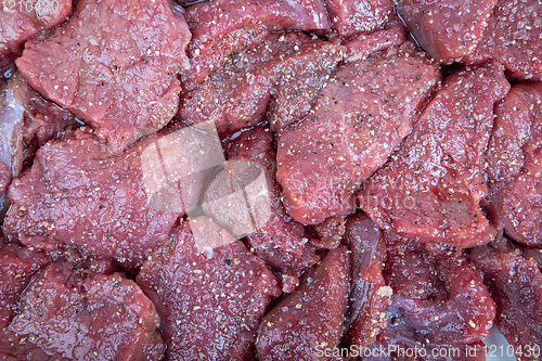 Image of fillet from red deer - game meat