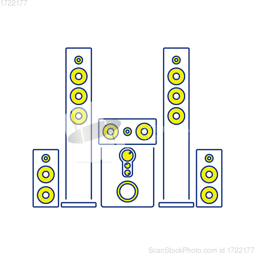 Image of Audio system speakers icon