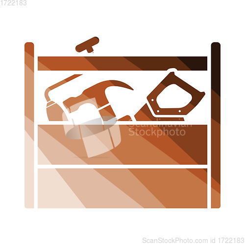 Image of Retro tool box icon