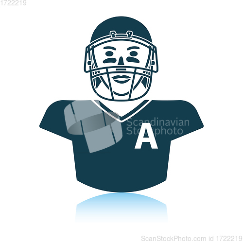 Image of American football player icon