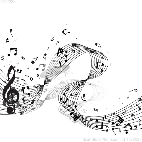 Image of Musical Notes Design