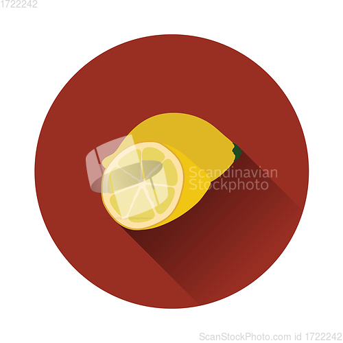 Image of Flat design icon of Lemon