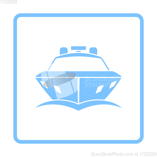 Image of Motor Yacht Icon Front View