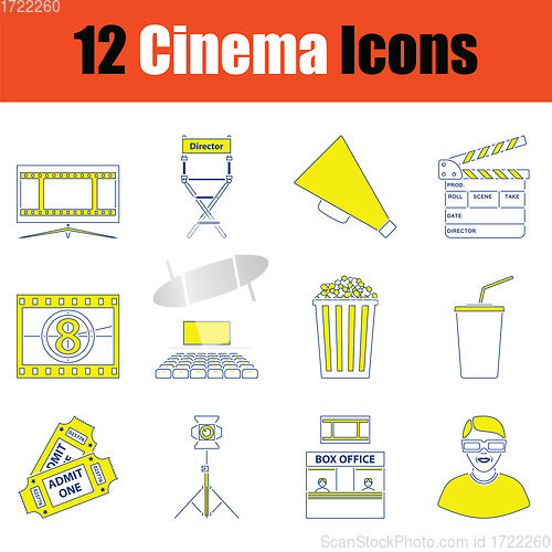 Image of Cinema icon set