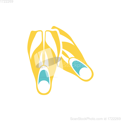 Image of Icon of swimming flippers 