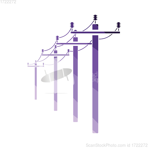 Image of High voltage line icon