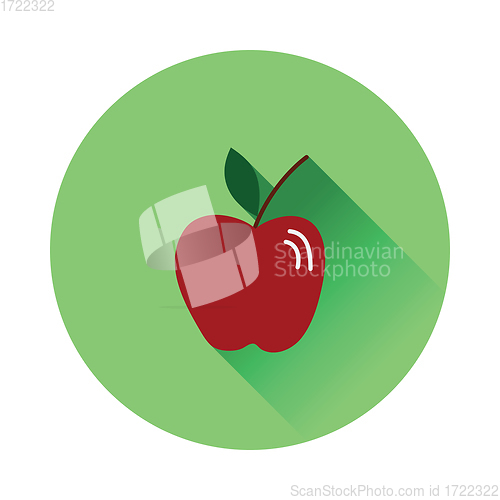Image of Flat design icon of Apple