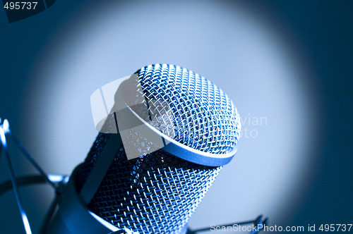 Image of Microphone in studio.