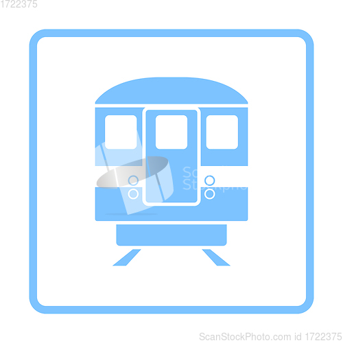 Image of Subway Train Icon Front View