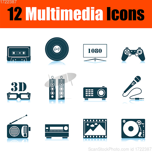 Image of Multimedia Icon Set