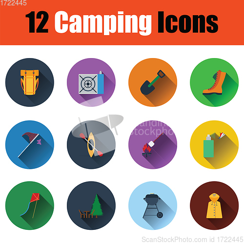 Image of Camping icon set