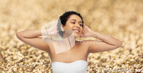 Image of portrait of young african american woman