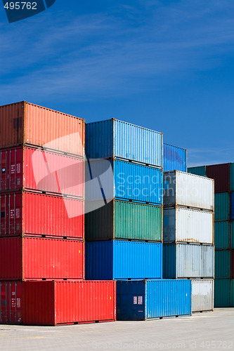 Image of cargo containers at terminal