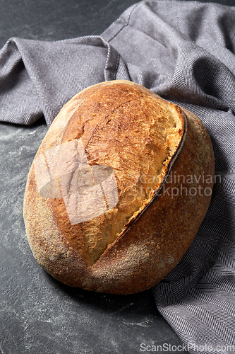 Image of homemade craft bread on table