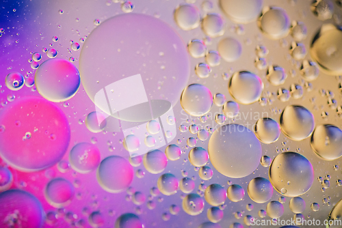 Image of Multicolored abstract background picture made with oil, water and soap