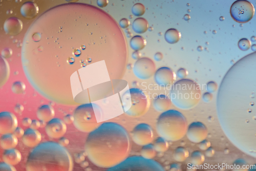 Image of Multicolored abstract background picture made with oil, water and soap