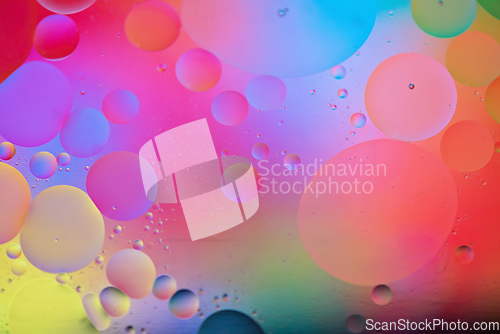 Image of Rainbow abstract background picture made with oil, water and soap