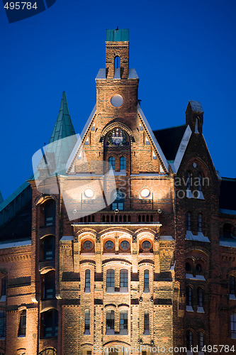 Image of hamburg speicherstadt old buildings