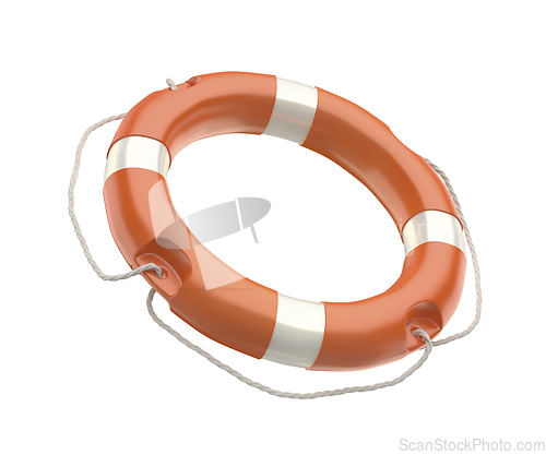 Image of Orange lifebuoy ring