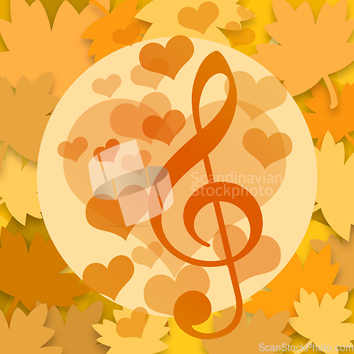 Image of Musical autumn design