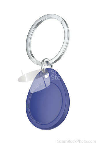 Image of Keyring with RFID key tag
