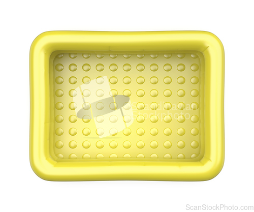 Image of Yellow inflatable pool