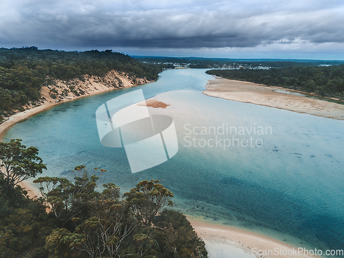 Image of Incoming storm over the saltwater inlet