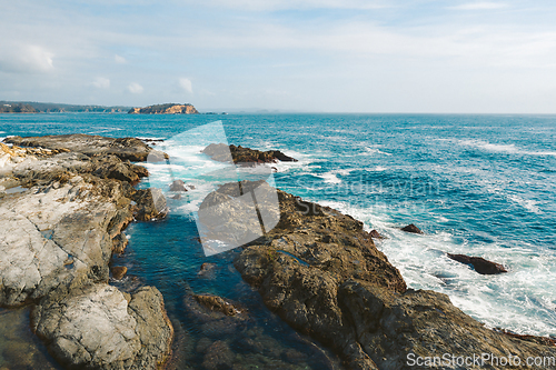 Image of Coastal seascape with views to small islands