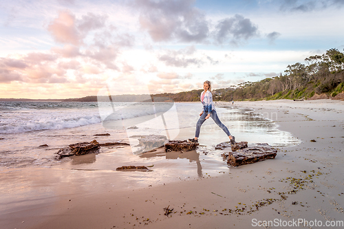 Image of Pretty sky over the beach at Jervis Bay