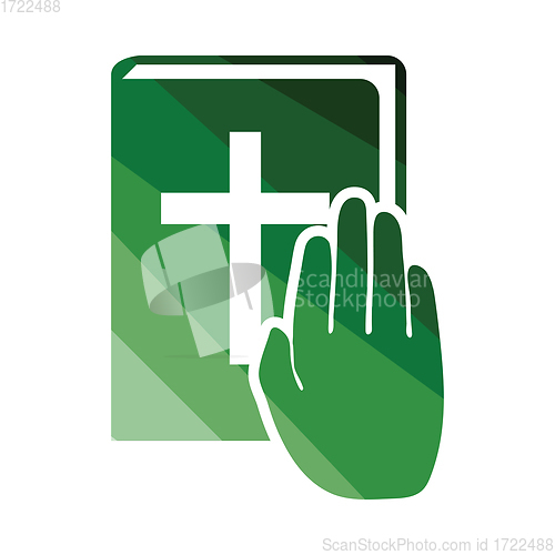 Image of Hand on Bible icon