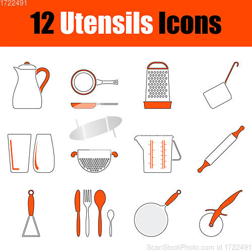 Image of Set of Utensils Icons