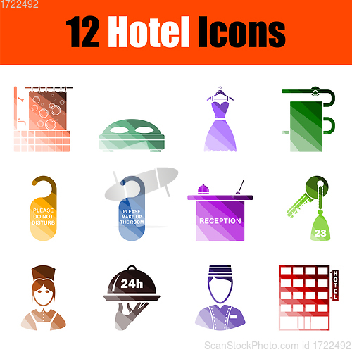 Image of Hotel Icon Set