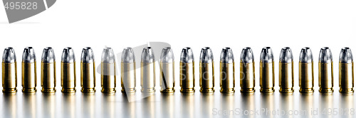 Image of bullets 9mm high contrast banner