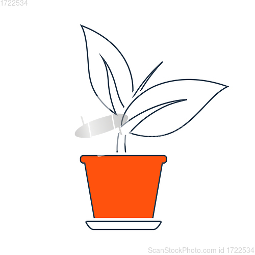 Image of Plant In Flower Pot Icon