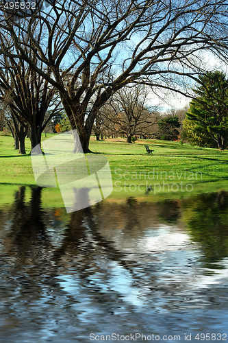 Image of autumn park landscape